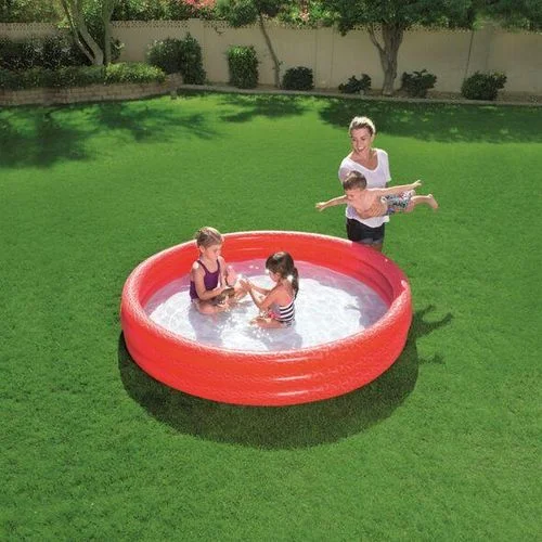 Piscine Ronde Gonflable Pour Enfants 183 x 33 cm Bestway 51027 -Rouge – Image 2