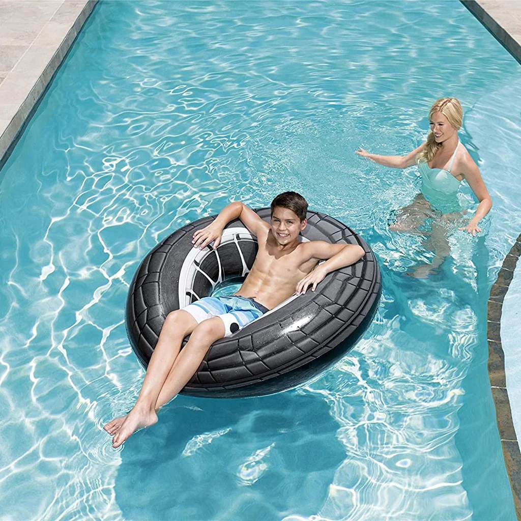 Bestway – Bouée Gonflable Forme Pneu – 36102 – 119 Cm – Noir – Image 4