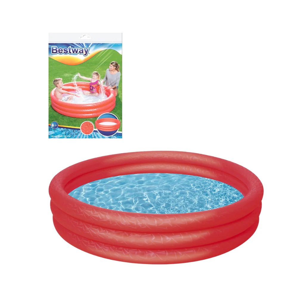 Piscine Ronde Gonflable Pour Enfants 183 x 33 cm Bestway 51027 -Rouge – Image 6