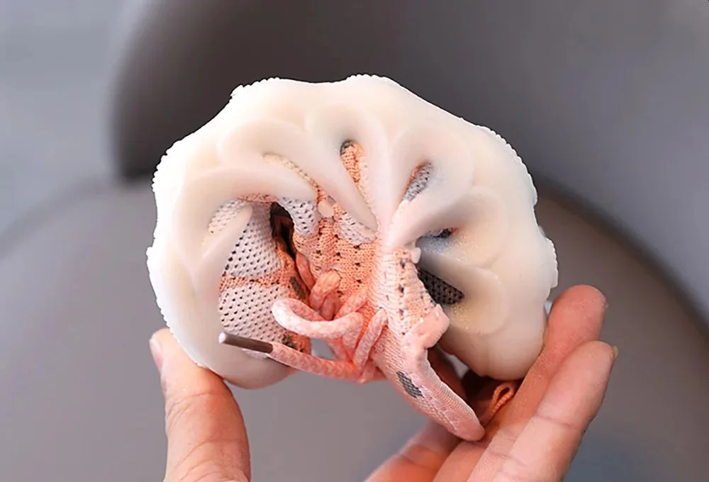 Basket Ultra Souple – Légère – Respirante Et Anti-Dérapante – AU7552 – Saumon Clair – Image 7