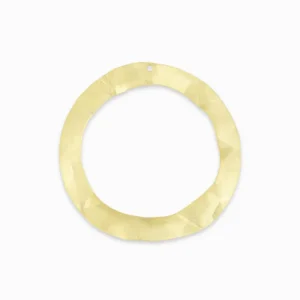 Anneau ROCK 1 trou doré mat 45mm