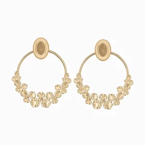 Clous d'oreilles ovale mini liseron 14x10mm