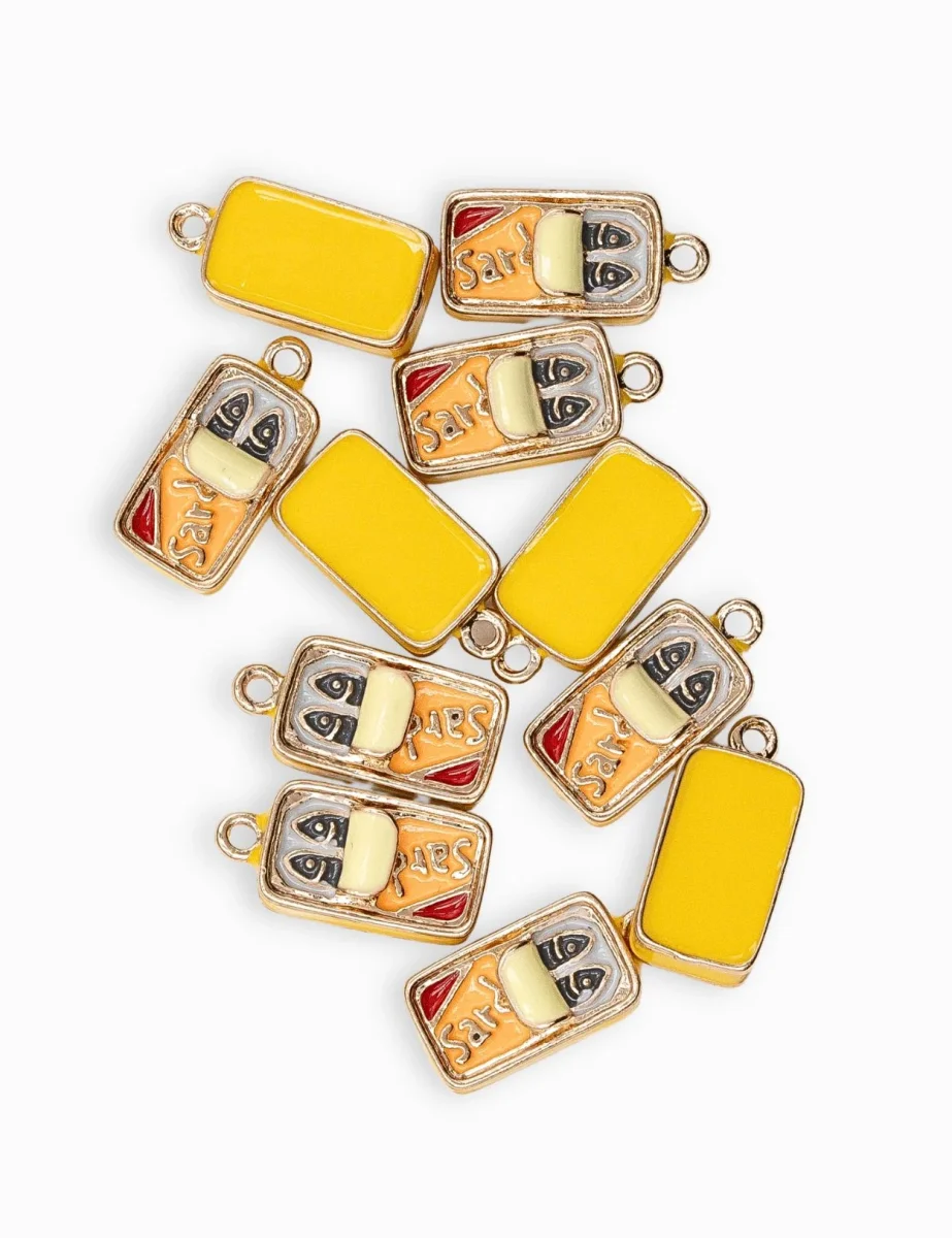 Breloques boîte de sardine 13x7mm – Image 3