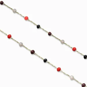 Chaîne perlée 3x2mm