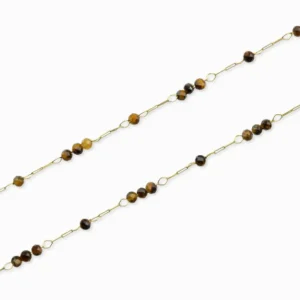 Chaîne perlée facettée 2mm