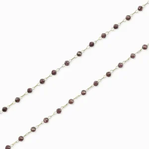 Chaîne perlée facettée 2.50mm