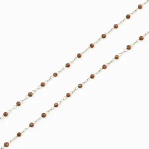 Chaîne perlée facettée 2mm