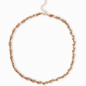 Collierovaleavecunfilpolyesteretcotontorsade11x6.5mmCOL0036R.jpgv1745879658 Collier ovale fil polyester et coton torsadé - Longueur 46 cm