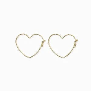 Créoles coeurs Sparkle 18x20mm