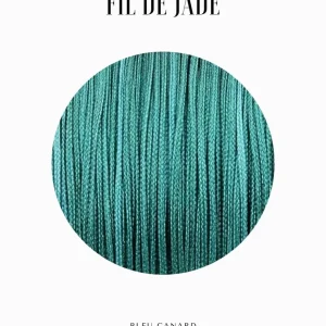 Fils de nylon tressé 0.50mm - Bleu canard