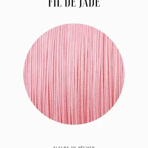 Fils de nylon tressé 0.50mm - Fleurs de pêcher