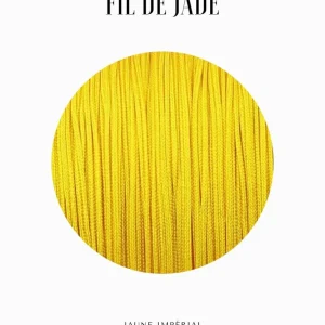 Fils de nylon tressé 0.50mm - Jaune impérial