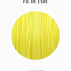 Fils de nylon tressé 0.50mm - Jaune souffre