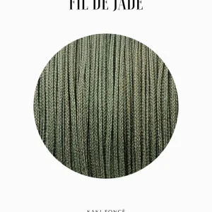 Fils de nylon tressé 0.50mm - Kaki foncé