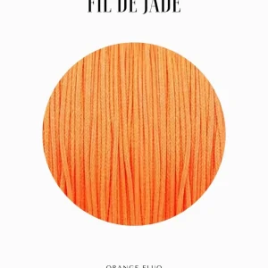 Fils de nylon tressé 0.50mm - Orange fluo