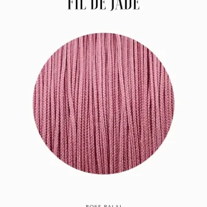 Fils de nylon tressé 0.50mm - Rose balai