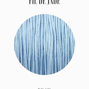 Fils de nylon tressé 0.80mm - Bleu ciel