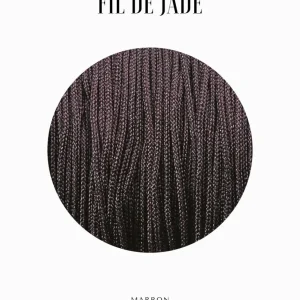 Fils de nylon tressé 0.80mm - Marron