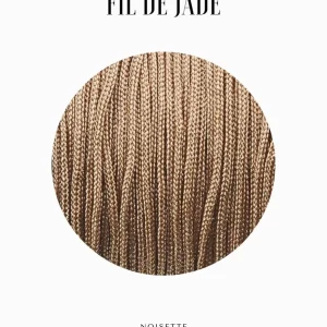 Fils de nylon tressé 0.80mm - Noisette