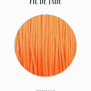 Fils de nylon tressé 0.80mm - Orange fluo