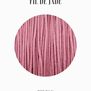 Fils de nylon tressé 0.80mm - Rose balai