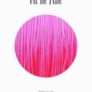 Fils de nylon tressé 0.80mm - Rose fluo