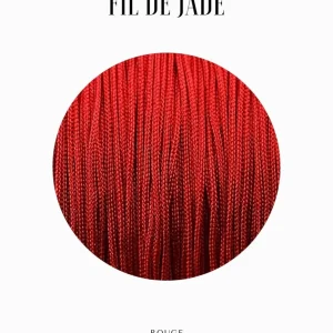 Fils de nylon tressé 0.80mm - Rouge