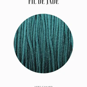 Fils de nylon tressé 0.80mm - Vert canard