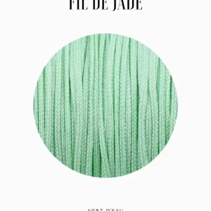 Fils de nylon tressé 0.80mm - Vert d'eau