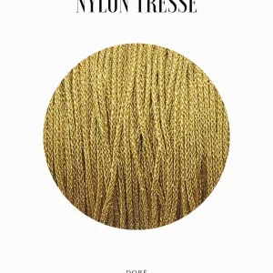 Fil tressé métallisé 0.90mm - Doré
