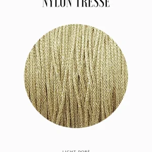 Fil tressé métallisé 0.90mm - Doré clair