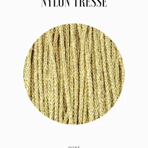 Fil tressé métallisé coréen 0.90mm - Doré