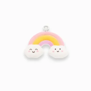 Breloque arc en ciel mignon 17x21mm
