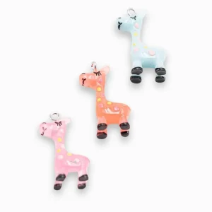 Breloque girafe 30x19mm