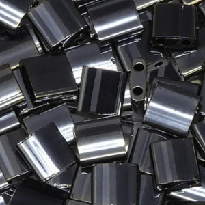 Perles Miyuki Tila 5mm - Light Gunmetal