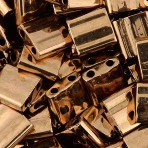 Perles Miyuki Tila 5mm - Metallic Dark Bronze