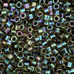 Miyuki Delica 11/0 Blue Lined Light Topaz AB