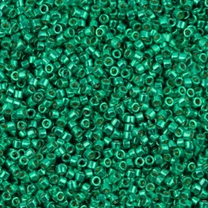 Miyuki Delica 11/0 Duracoat Galvanized Dark Mint Green