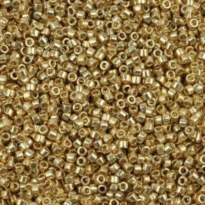 Miyuki Delica 11/0 Duracoat Galvanized Pale Gold