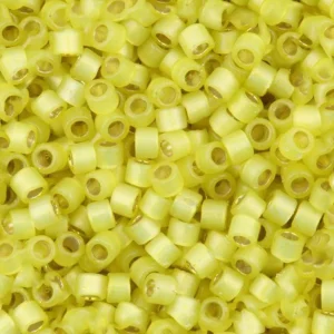 Miyuki Delica 11/0 Duracoat Silver Lined Dyed Citron