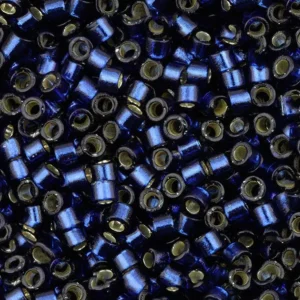 Miyuki Delica 11/0 Duracoat Silver Lined Dyed Navy