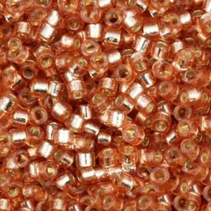 Miyuki Delica 11/0 Duracoat Silver Lined Dyed Rose Copper