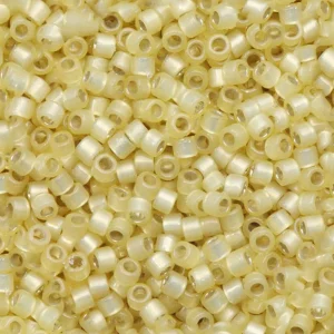 Miyuki Delica 11/0 duracoat semi-frosted silverlined dyed vinho verde