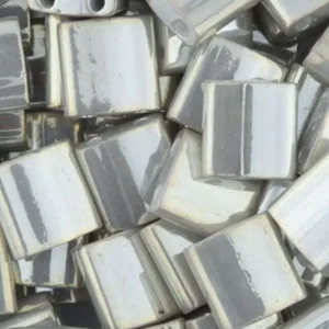 Perles Miyuki Tila 5mm - Opaque Smoke Gray Luster