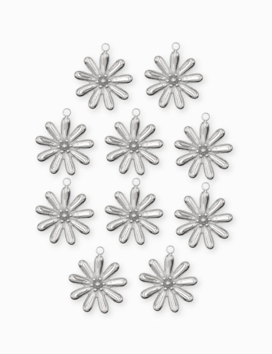Pendentif fleur de marguerite 18.5x16.5mm – Image 7