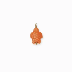 Pendentif tortue porcelaine 18x14mm