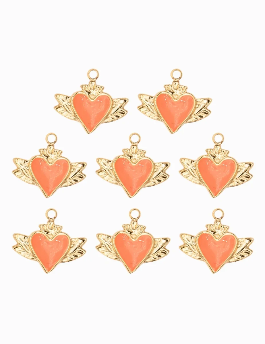 Pendentif coeur ailé 10x15 mm – Image 6