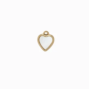 Pendentif coeur nacre 10x10mm