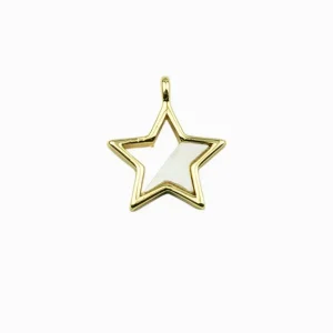 Pendentif étoile nacre 15x12mm