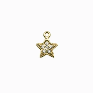 Pendentif étoile strass 9x7.50mm